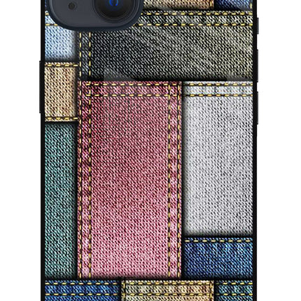 Multicolor Jeans iPhone 13 Glass Case Back Cover by Casekaro