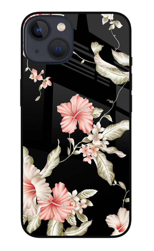 Flowers iPhone 13 Glass Case Back Cover by Casekaro