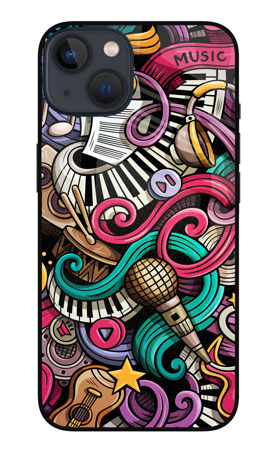 Music Abstract iPhone 13 Back Cover