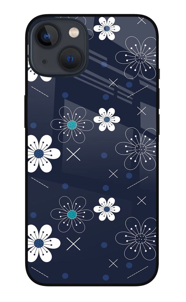 Flowers iPhone 13 Glass Case Back Cover by Casekaro