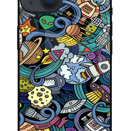 Space Abstract iPhone 13 Glass Case