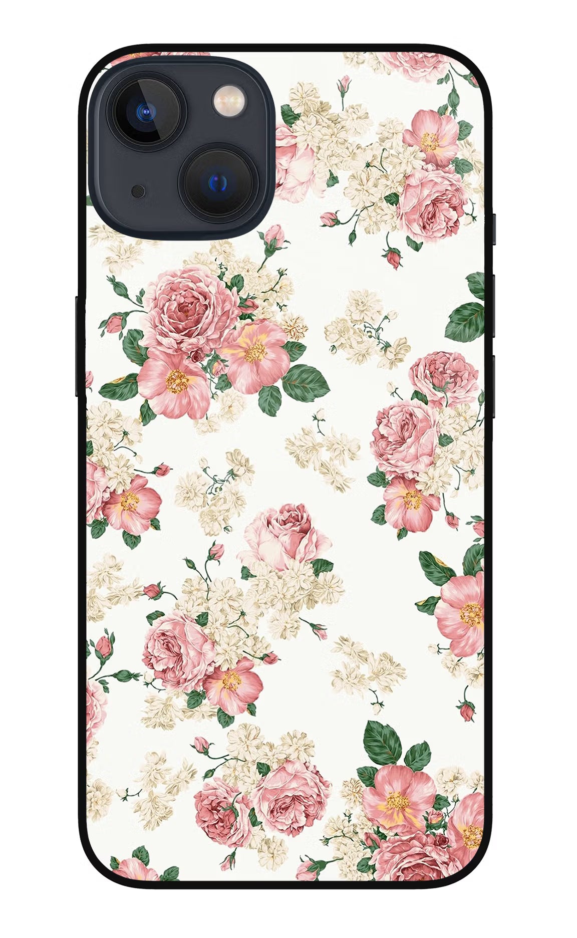 Flowers iPhone 13 Glass Case Back Cover by Casekaro