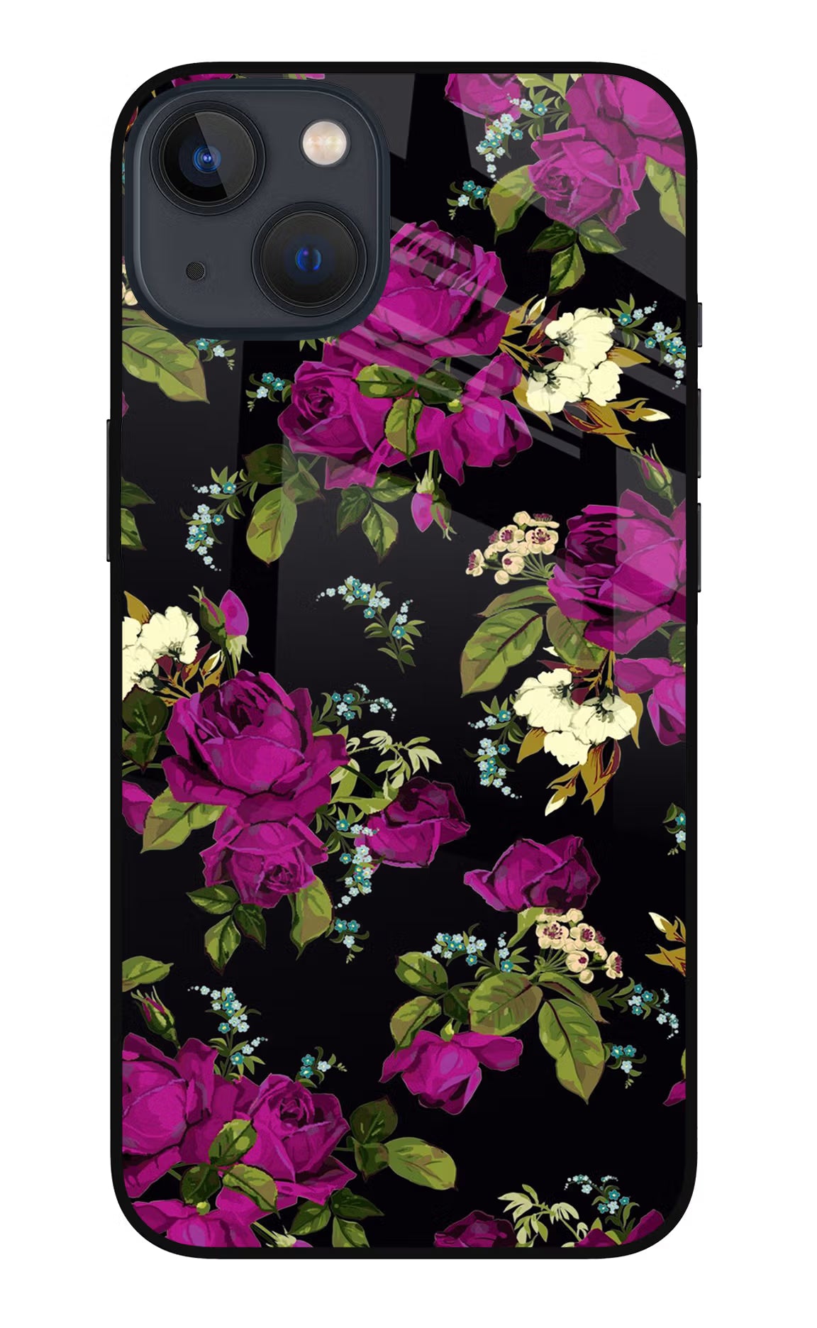 Flowers iPhone 13 Glass Case Back Cover by Casekaro