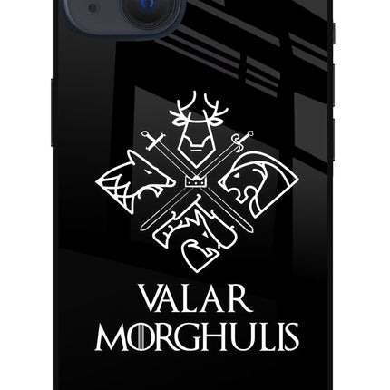Valar Morghulis | Game Of Thrones iPhone 13 Glass Case Back Cover by Casekaro
