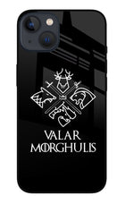 Valar Morghulis | Game Of Thrones iPhone 13 Glass Case Back Cover by Casekaro