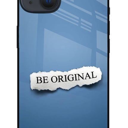 Be Original iPhone 13 Glass Case Back Cover by Casekaro