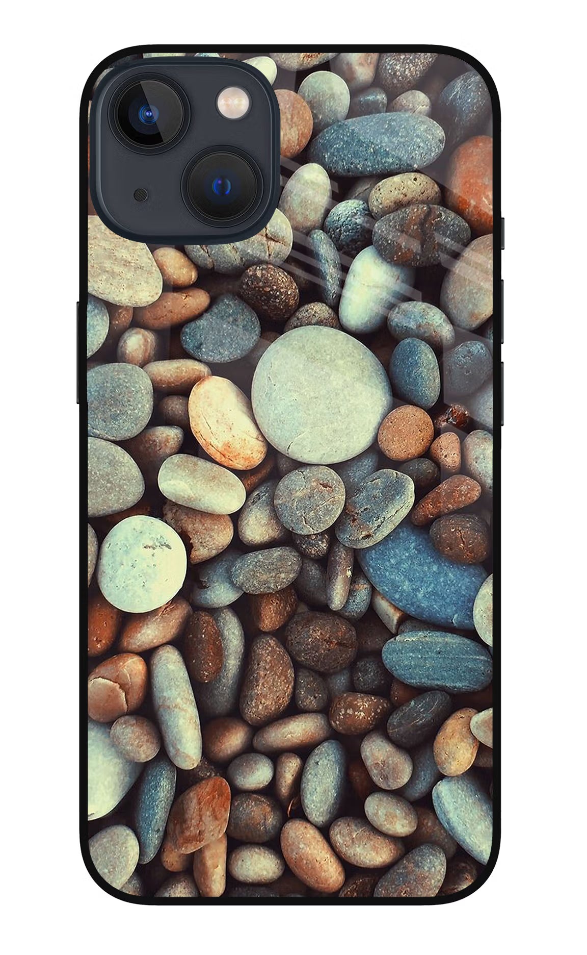 Pebble iPhone 13 Glass Case Back Cover by Casekaro