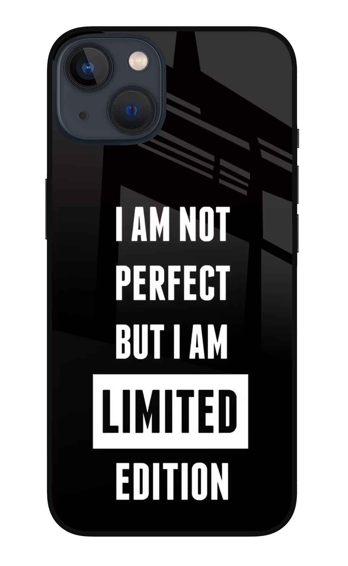 I Am Not Perfect But I Am Limited Edition iPhone 13 Glass Case Back Cover by Casekaro
