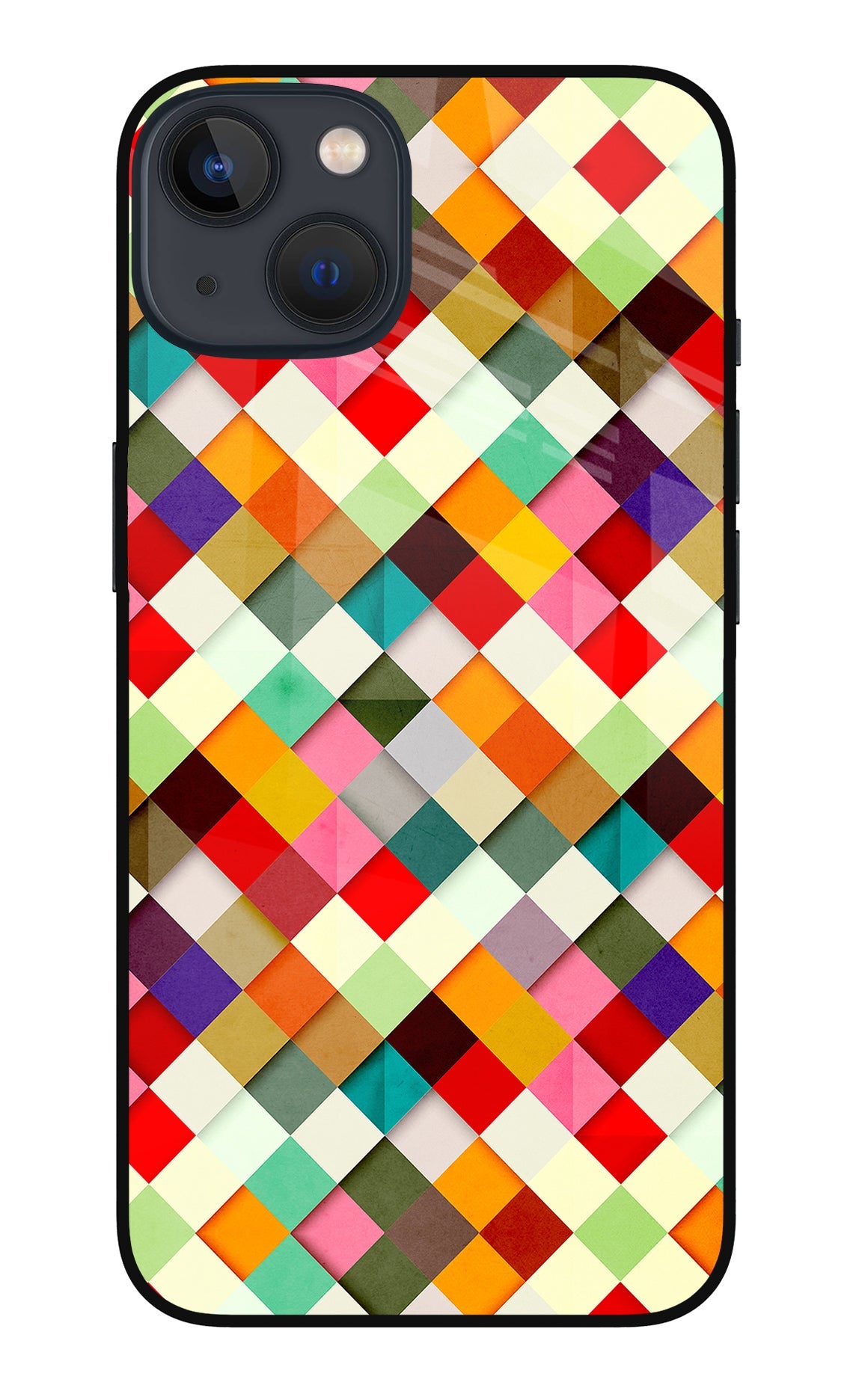 Geometric Abstract Colorful iPhone 13 Back Cover