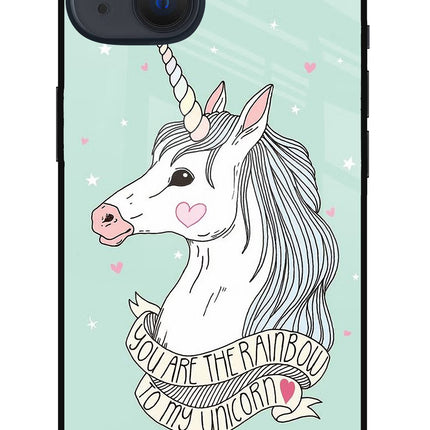 Unicorn Wallpaper iPhone 13 Glass Case Back Cover by Casekaro