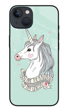 Unicorn Wallpaper iPhone 13 Glass Case Back Cover by Casekaro