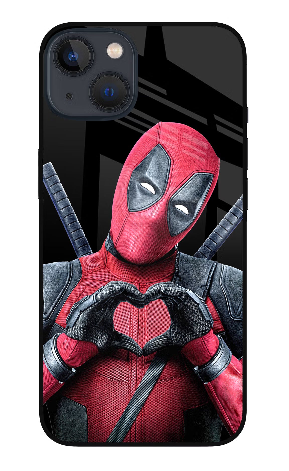 Deadpool iPhone 13 Glass Case Back Cover by Casekaro