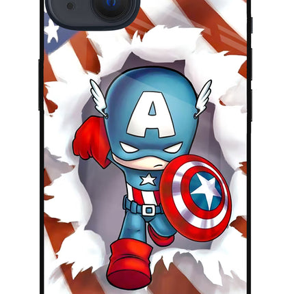 Captain America iPhone 13 Glass Case