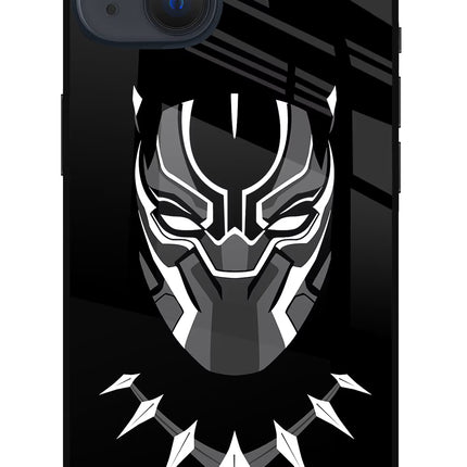 Black Panther iPhone 13 Glass Case Back Cover by Casekaro