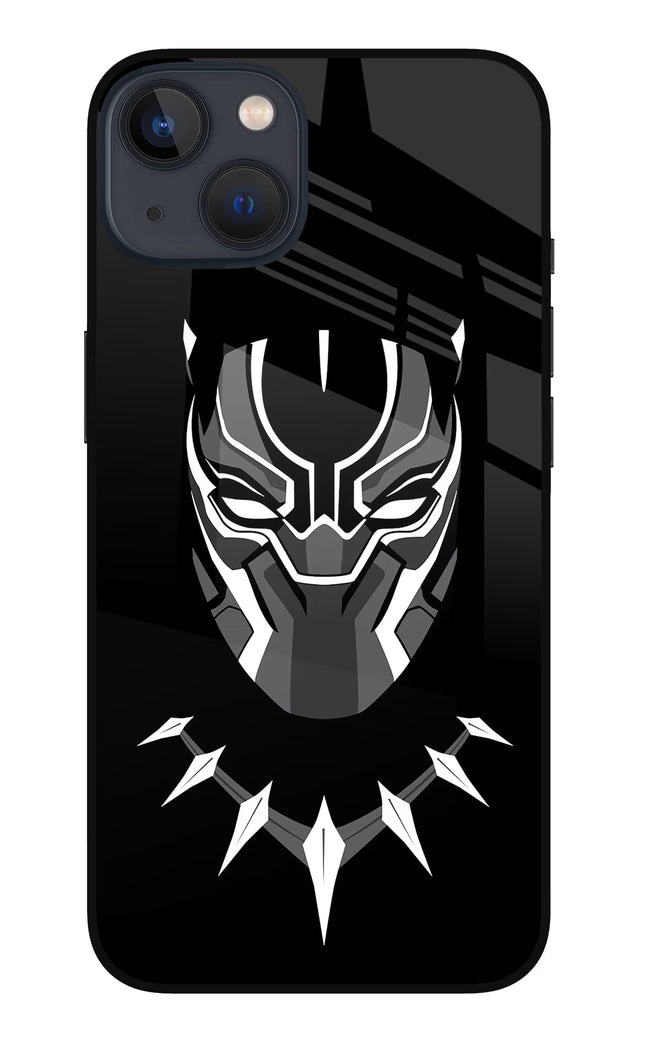 Black Panther iPhone 13 Glass Case Back Cover by Casekaro
