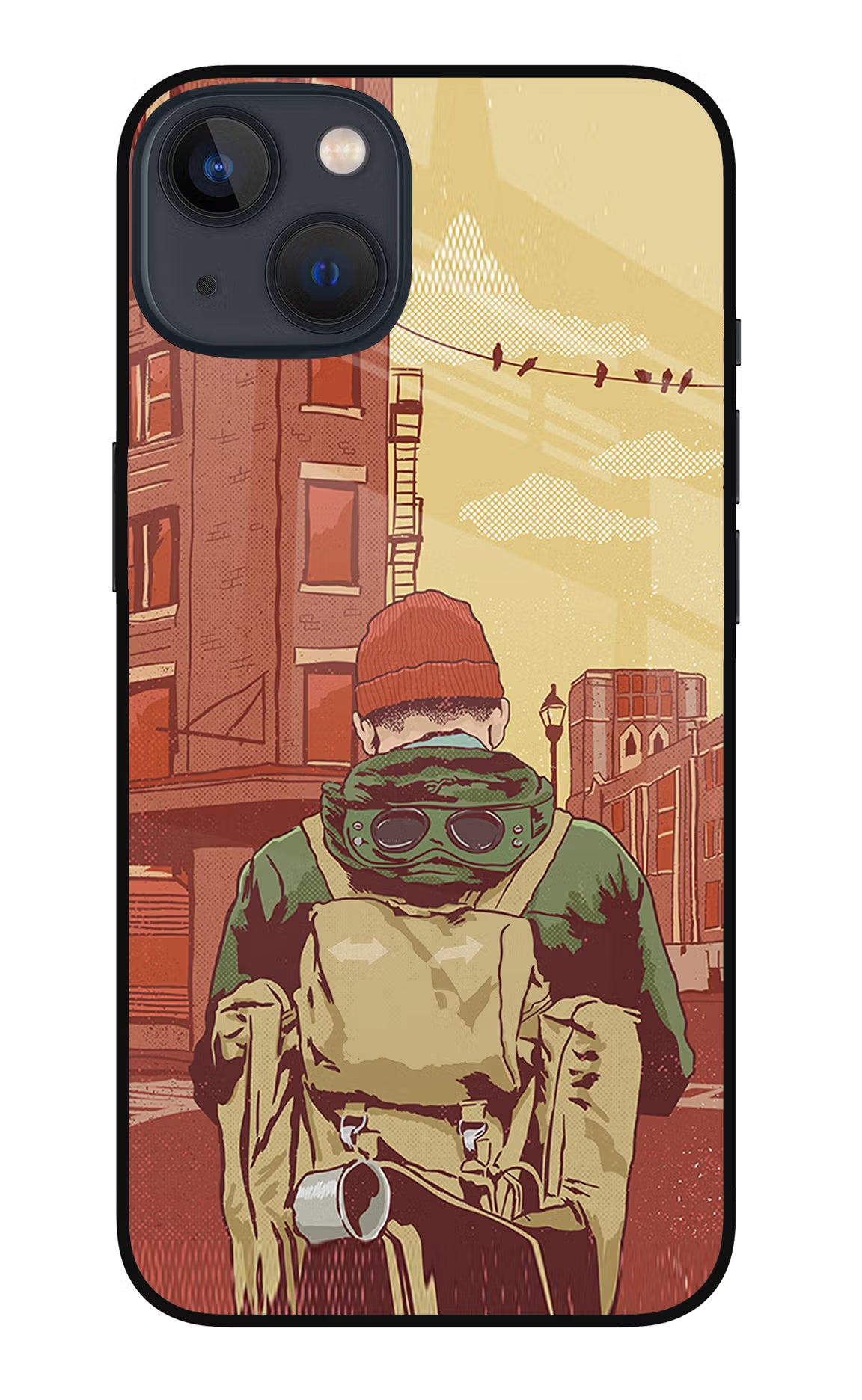 Adventurous iPhone 13 Glass Case Back Cover by Casekaro