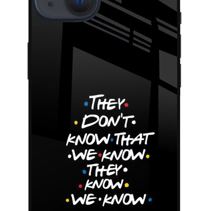 FRIENDS Dialogue iPhone 13 Glass Case Back Cover by Casekaro