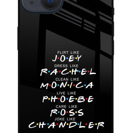 FRIENDS Character iPhone 13 Glass Case Back Cover by Casekaro