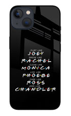 FRIENDS Character iPhone 13 Glass Case Back Cover by Casekaro