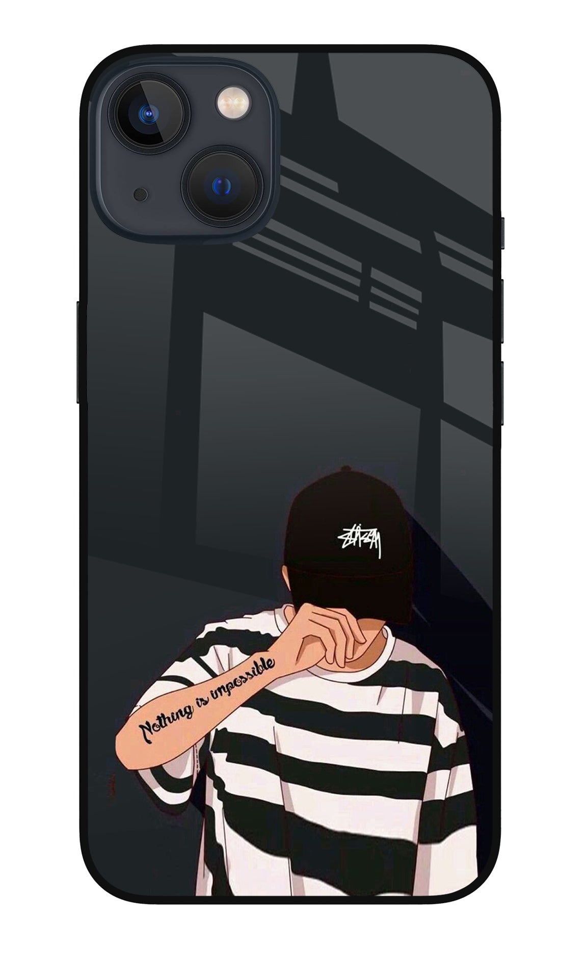 Aesthetic Boy iPhone 13 Glass Case