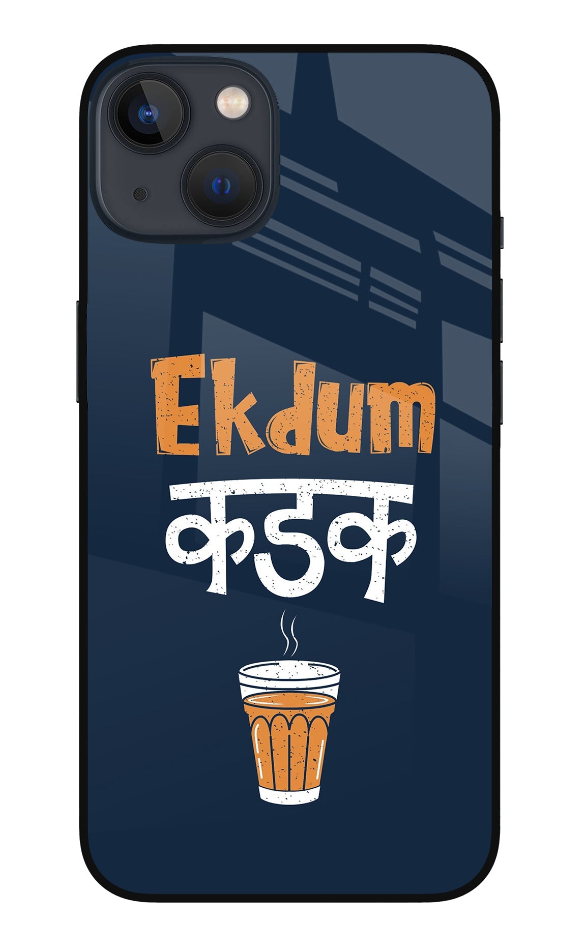 Ekdum Kadak Chai iPhone 13 Glass Case
