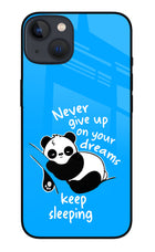 Keep Sleeping iPhone 13 Glass Case Back Cover by Casekaro