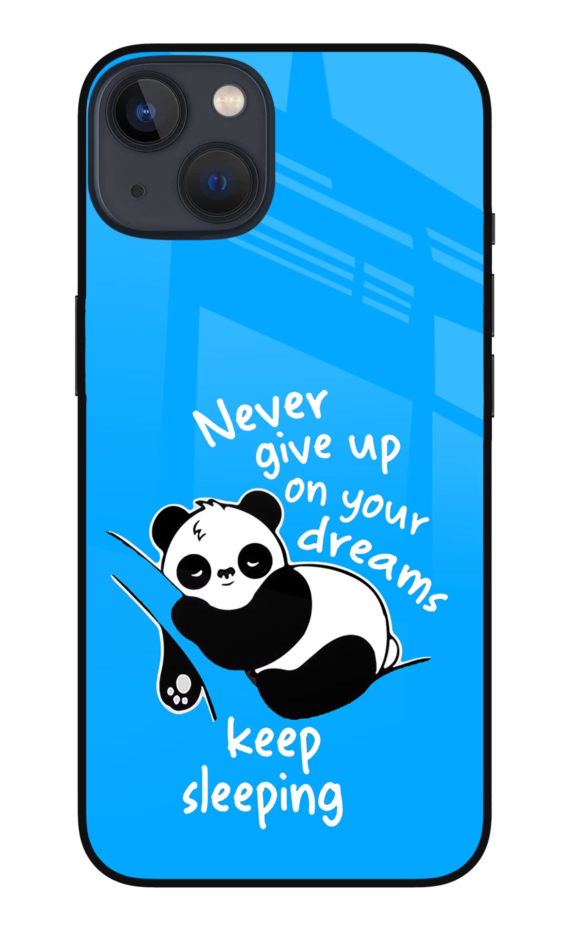 Keep Sleeping iPhone 13 Glass Case Back Cover by Casekaro