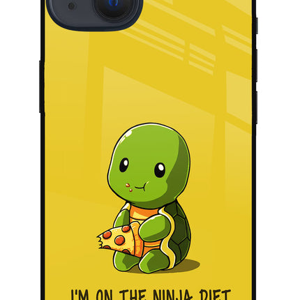 I'm on Ninja Diet iPhone 13 Glass Case Back Cover by Casekaro