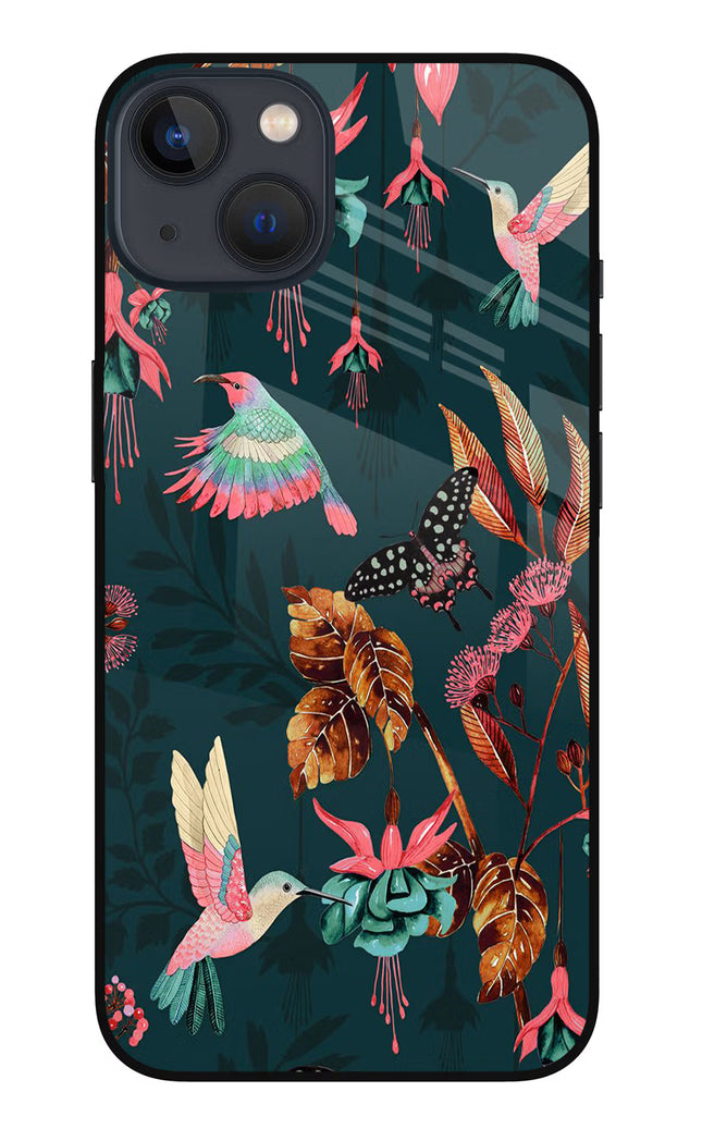 Birds iPhone 13 Glass Case Back Cover by Casekaro
