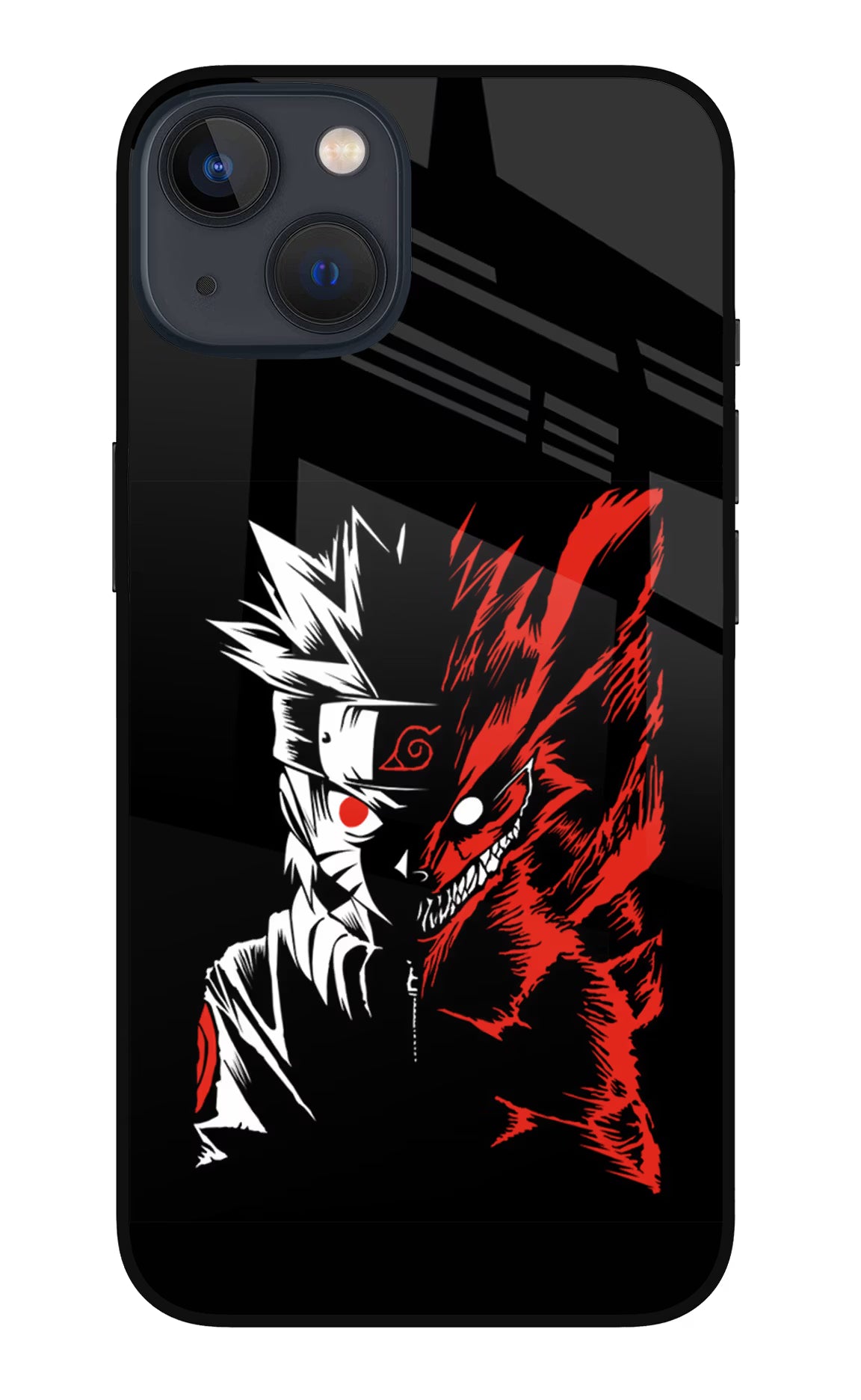 Naruto Two Face iPhone 13 Glass Case Back Cover by Casekaro