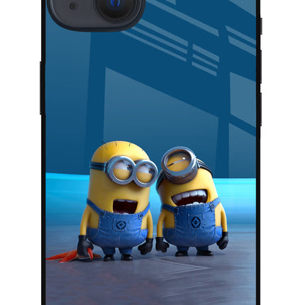 Minion Laughing iPhone 13 Glass Case
