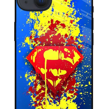 Superman logo iPhone 13 Glass Case