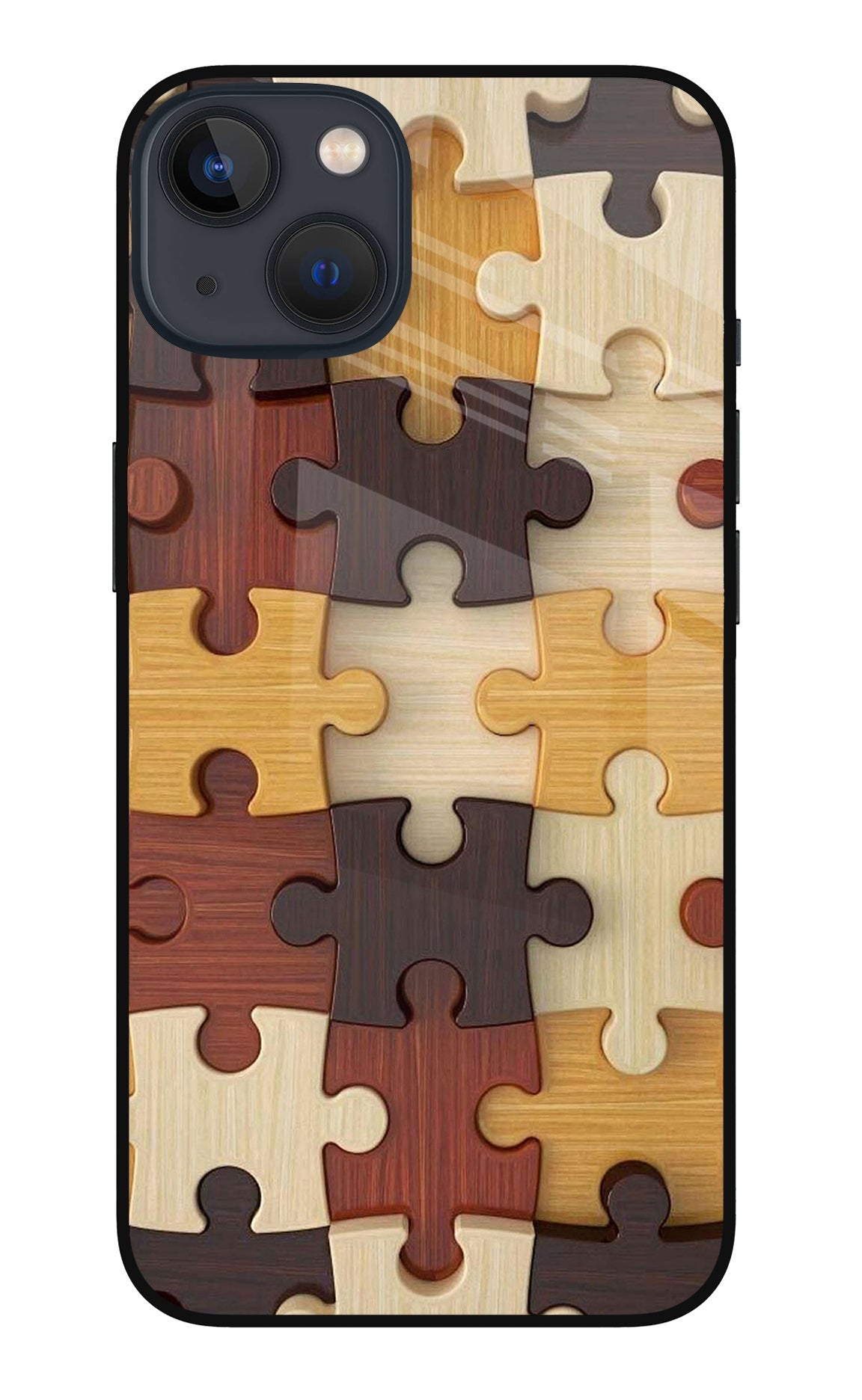 Wooden Puzzle iPhone 13 Back Cover