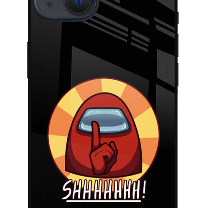 Among Us Shhh! iPhone 13 Glass Case