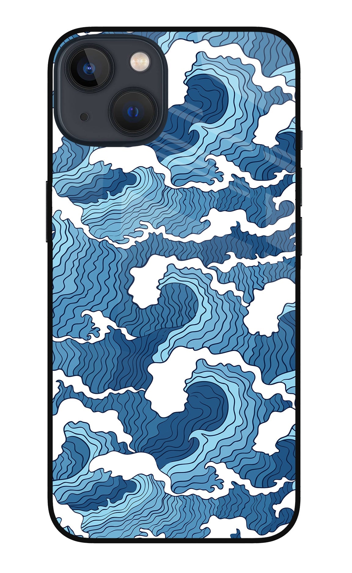 Blue Waves iPhone 13 Back Cover