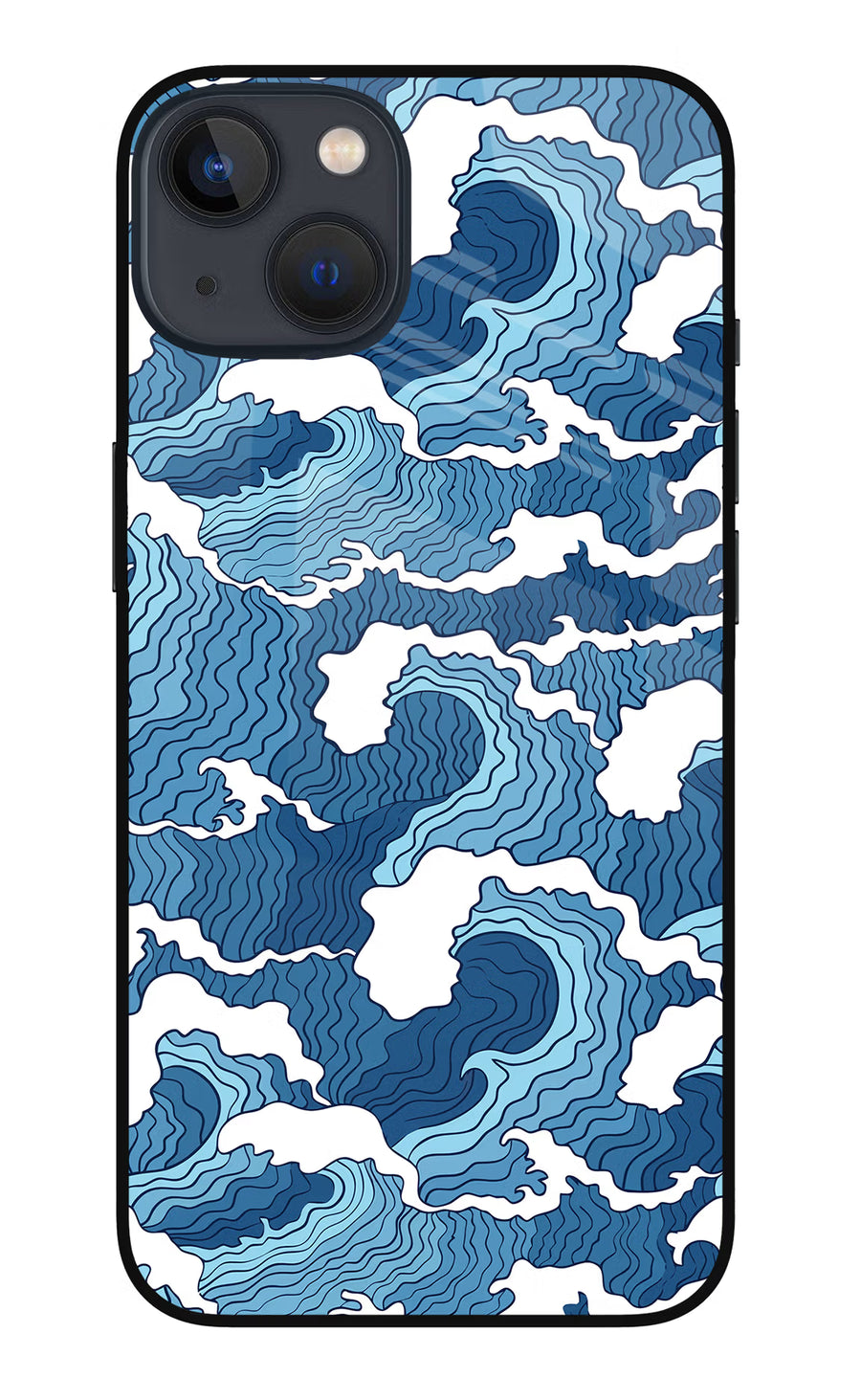 Blue Waves iPhone 13 Back Cover, Metal case