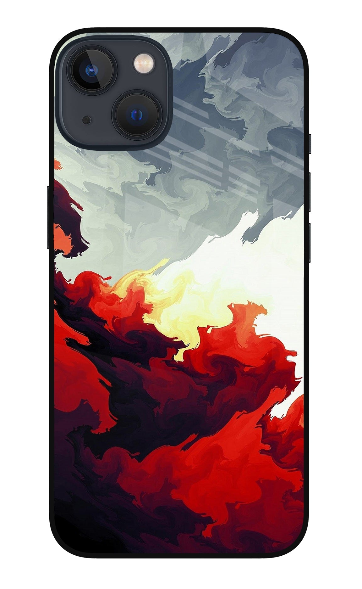 Fire Cloud iPhone 13 Glass Case