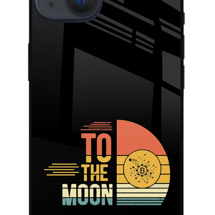 To the Moon iPhone 13 Glass Case Back Cover by Casekaro