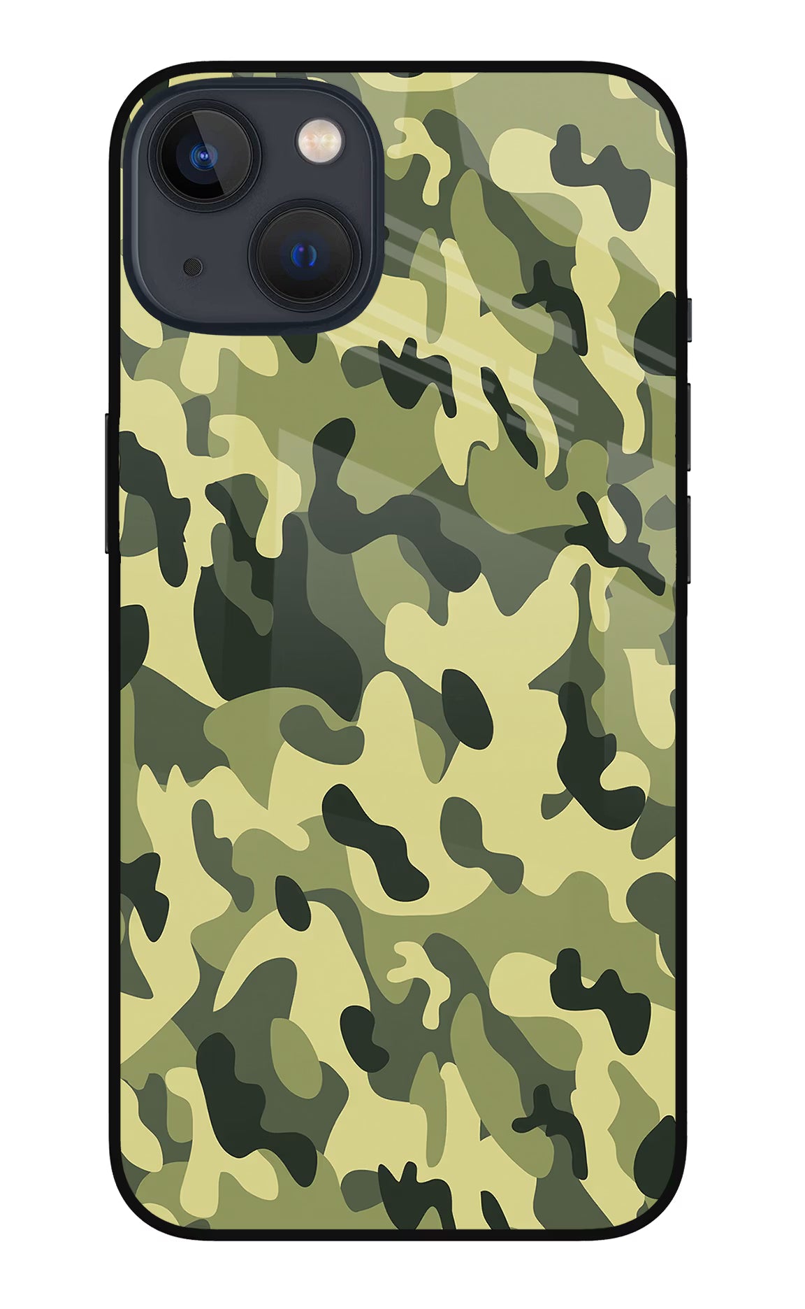 Camouflage iPhone 13 Glass Case