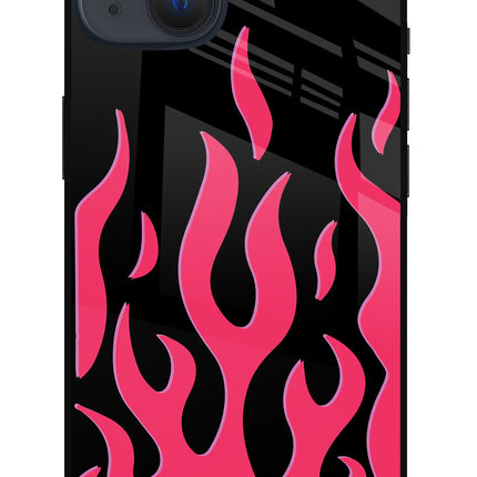 Fire Flames iPhone 13 Glass Case Back Cover by Casekaro