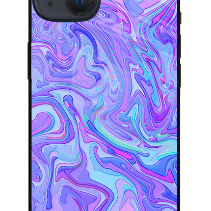 Glitter iPhone 13 Glass Case Back Cover by Casekaro