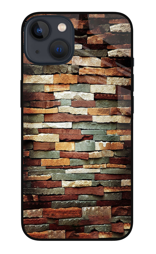 Bricks Pattern iPhone 13 Glass Case