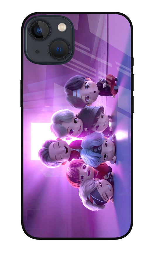 BTS Chibi iPhone 13 Glass Case