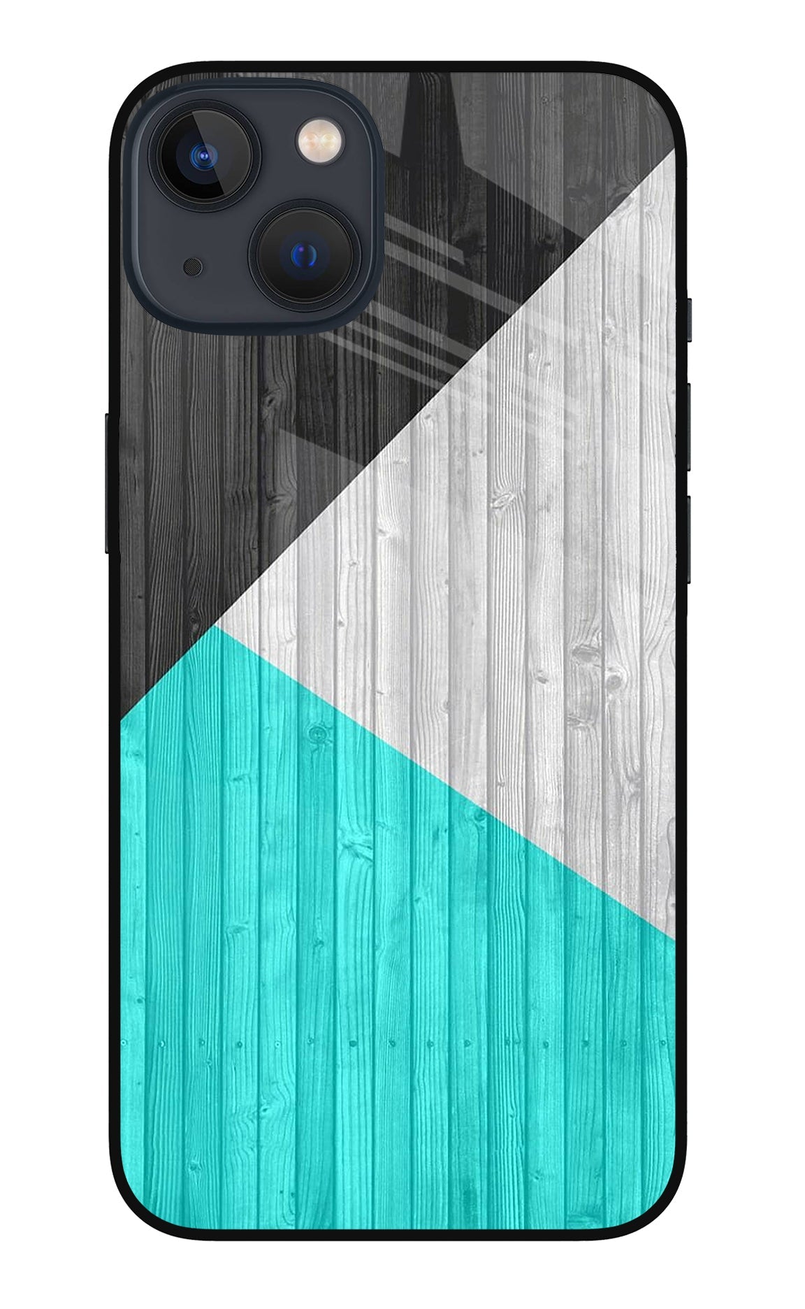 Wooden Abstract iPhone 13 Glass Case