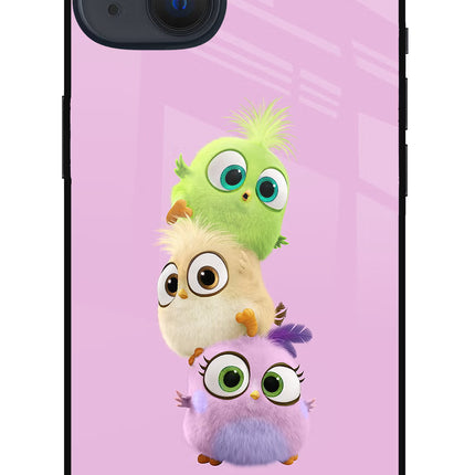 Cute Little Birds iPhone 13 Glass Case
