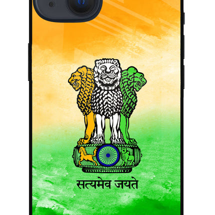 Satyamev Jayate Flag iPhone 13 Glass Case