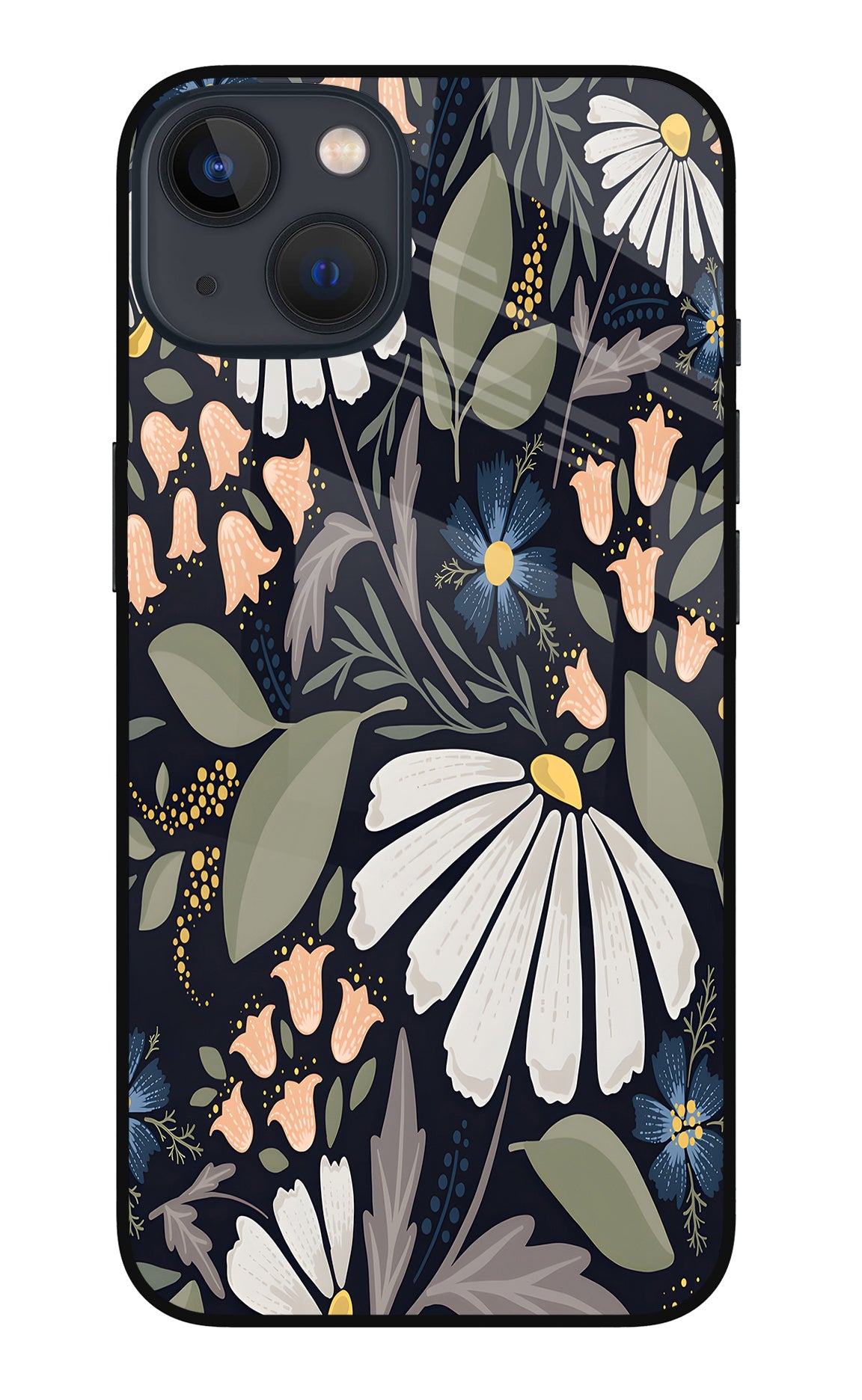 Flowers Art iPhone 13 Glass Case