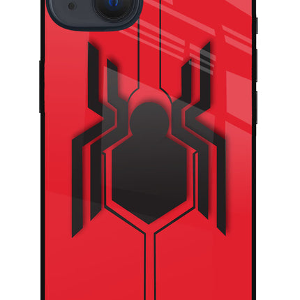 Spider iPhone 13 Glass Case Back Cover by Casekaro