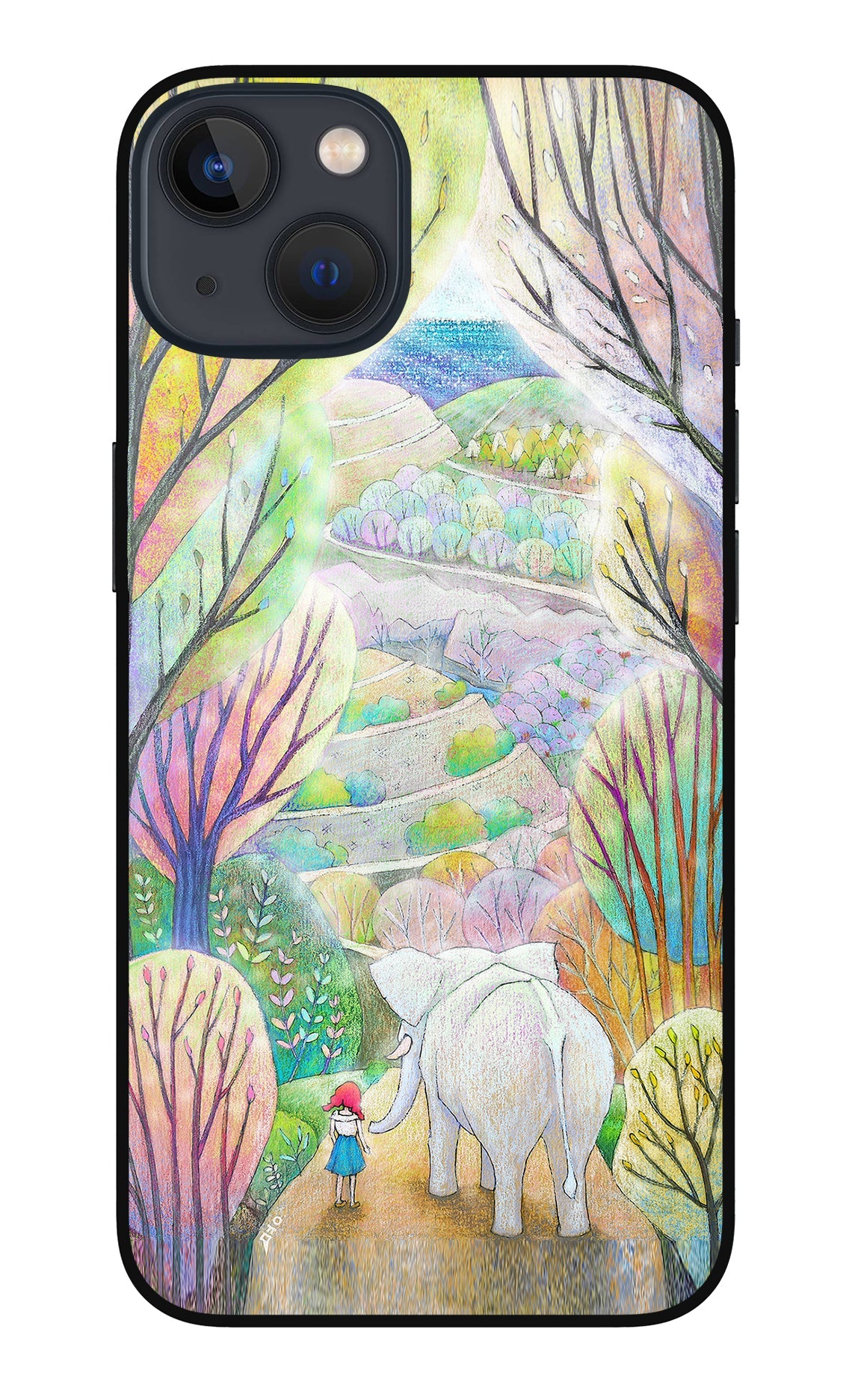 Nature Painting iPhone 13 Glass Case