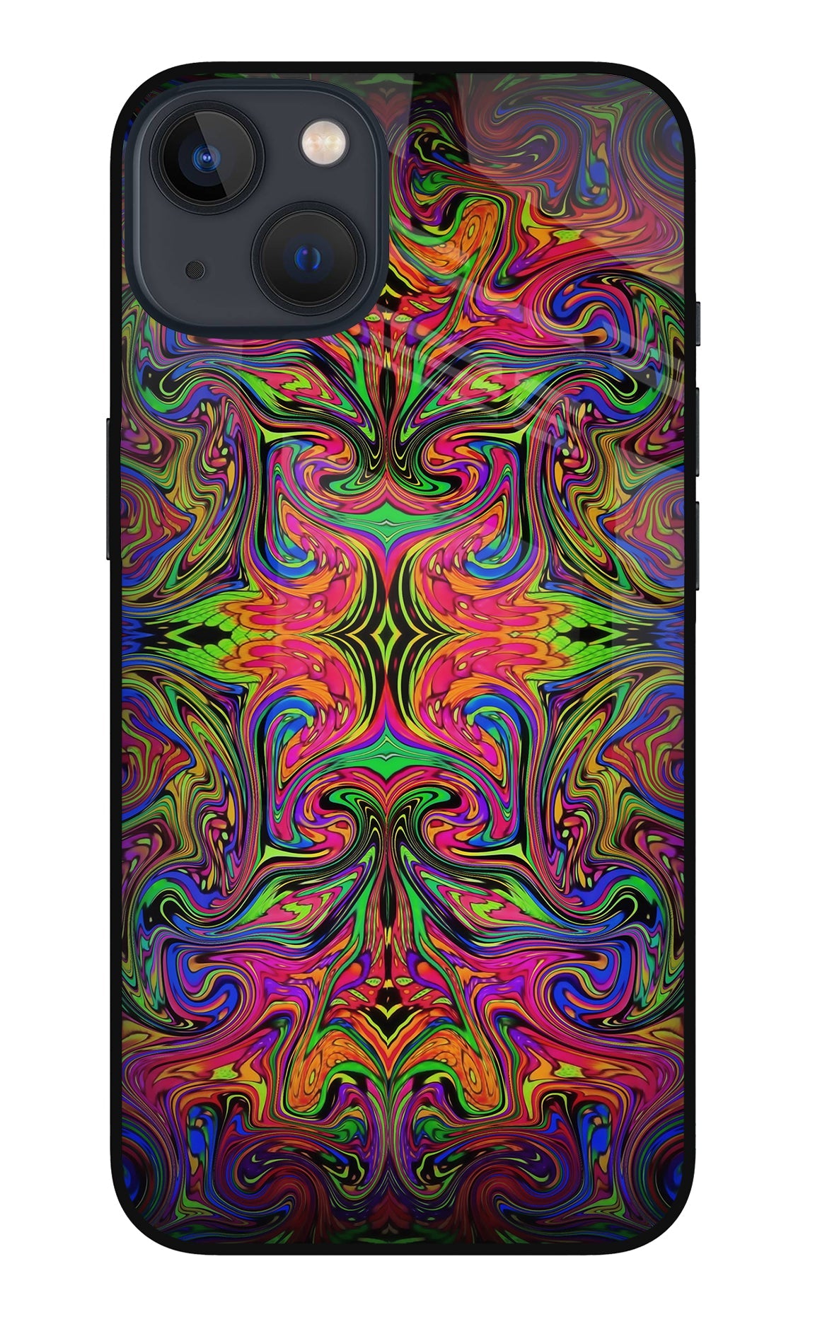 Psychedelic Art iPhone 13 Glass Case